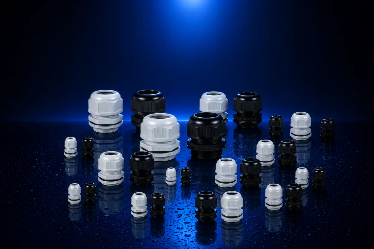 Waterproof cable gland family