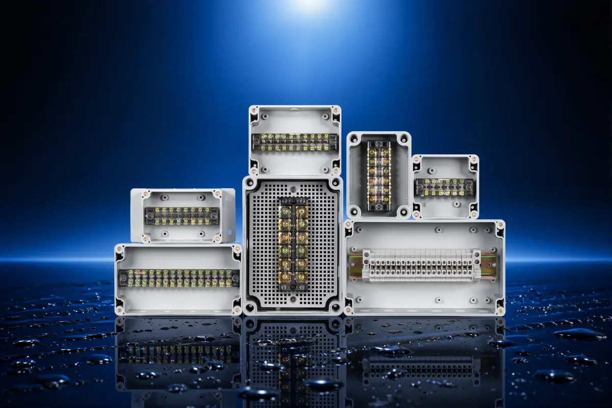 Waterproof terminal box family