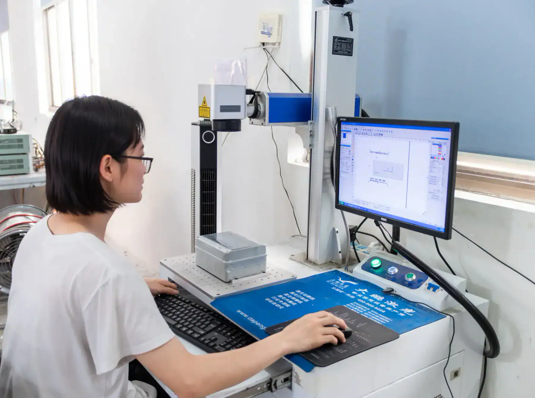 Laser marking workshop at BOWO Electric