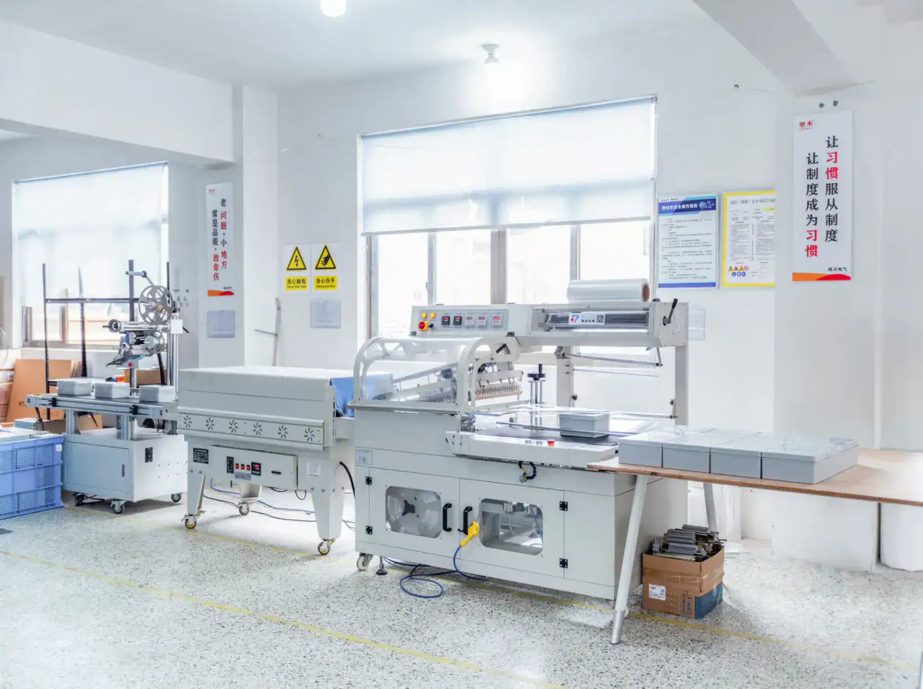 Sealing process line at BOWO Electric