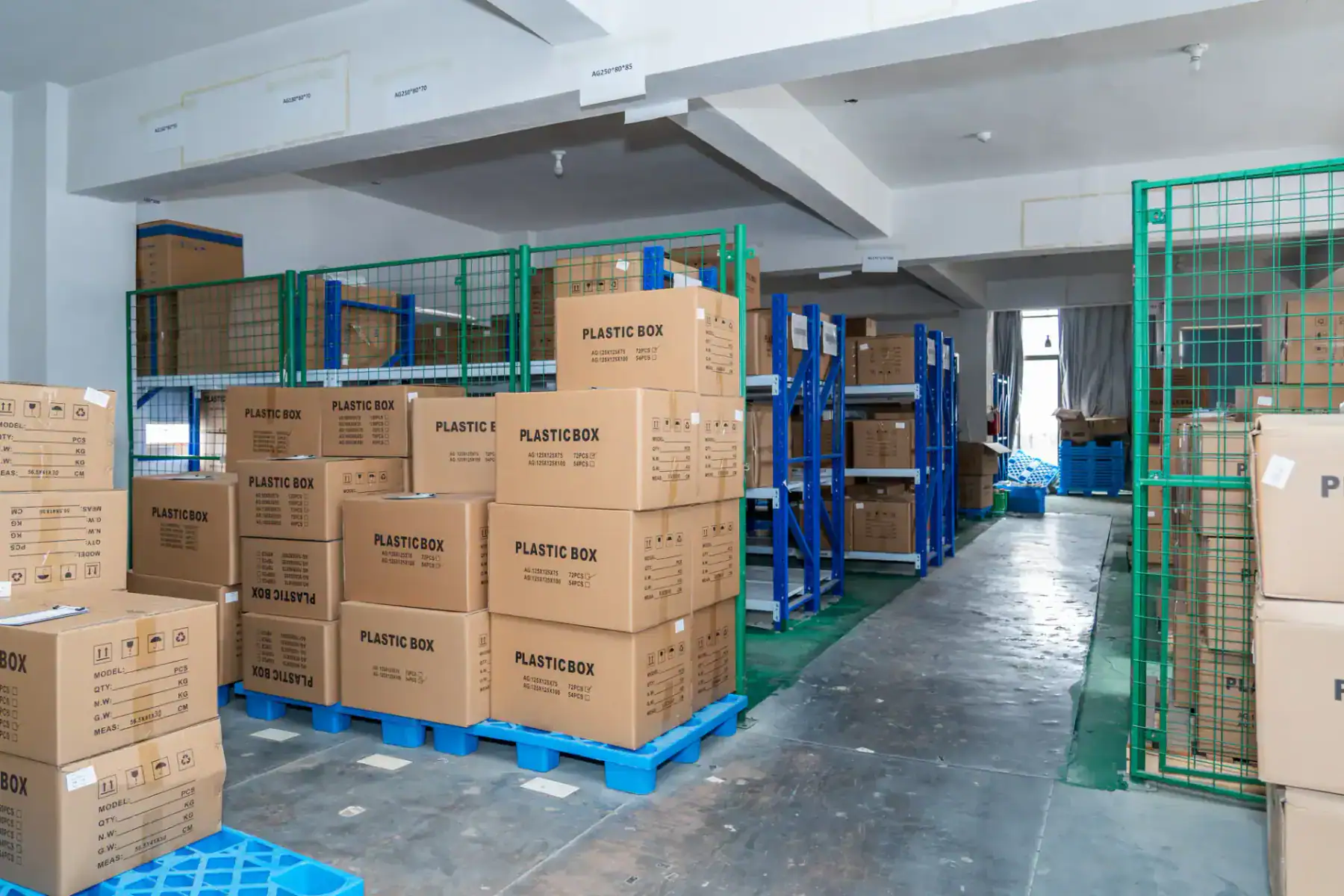 Finished product warehouse at BOWO Electric