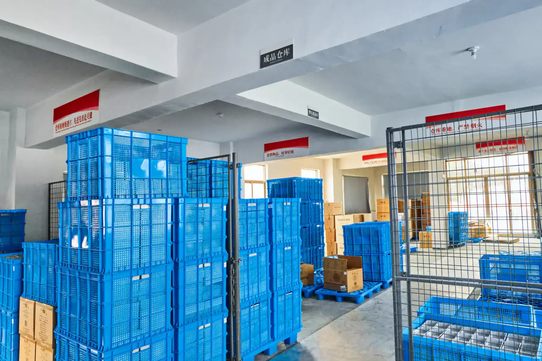 Product storage area at BOWO Electric