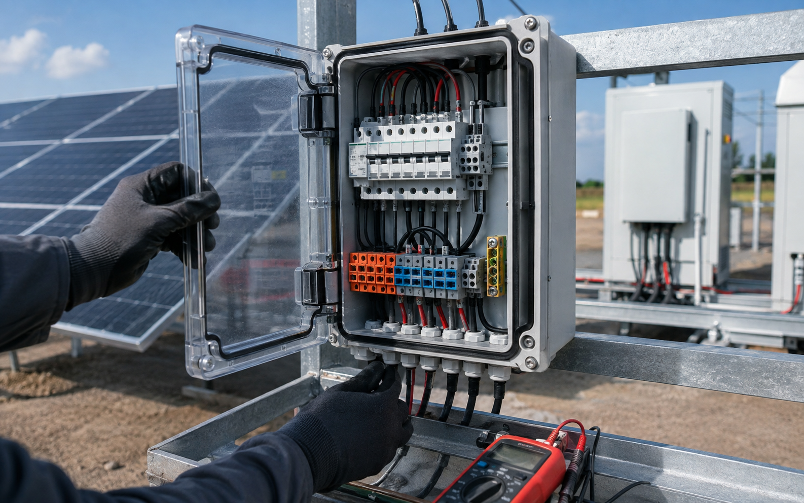 Waterproof electrical enclosures for solar PV and battery energy storage systems