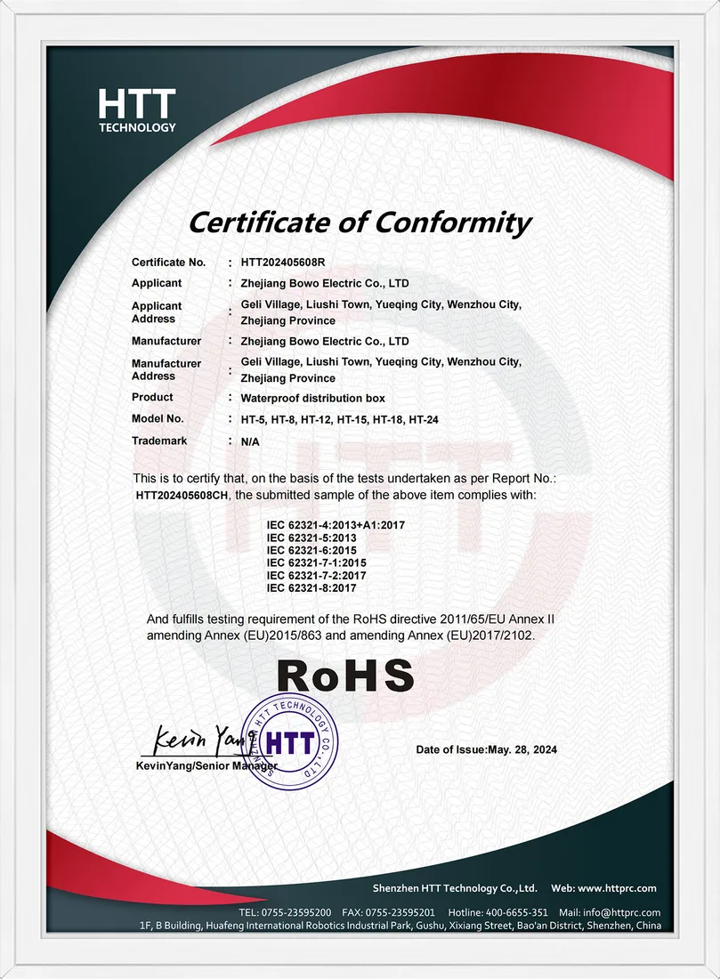 RoHS certification