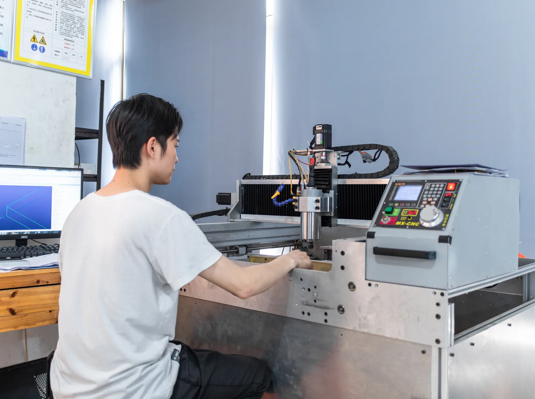 CNC hole machining