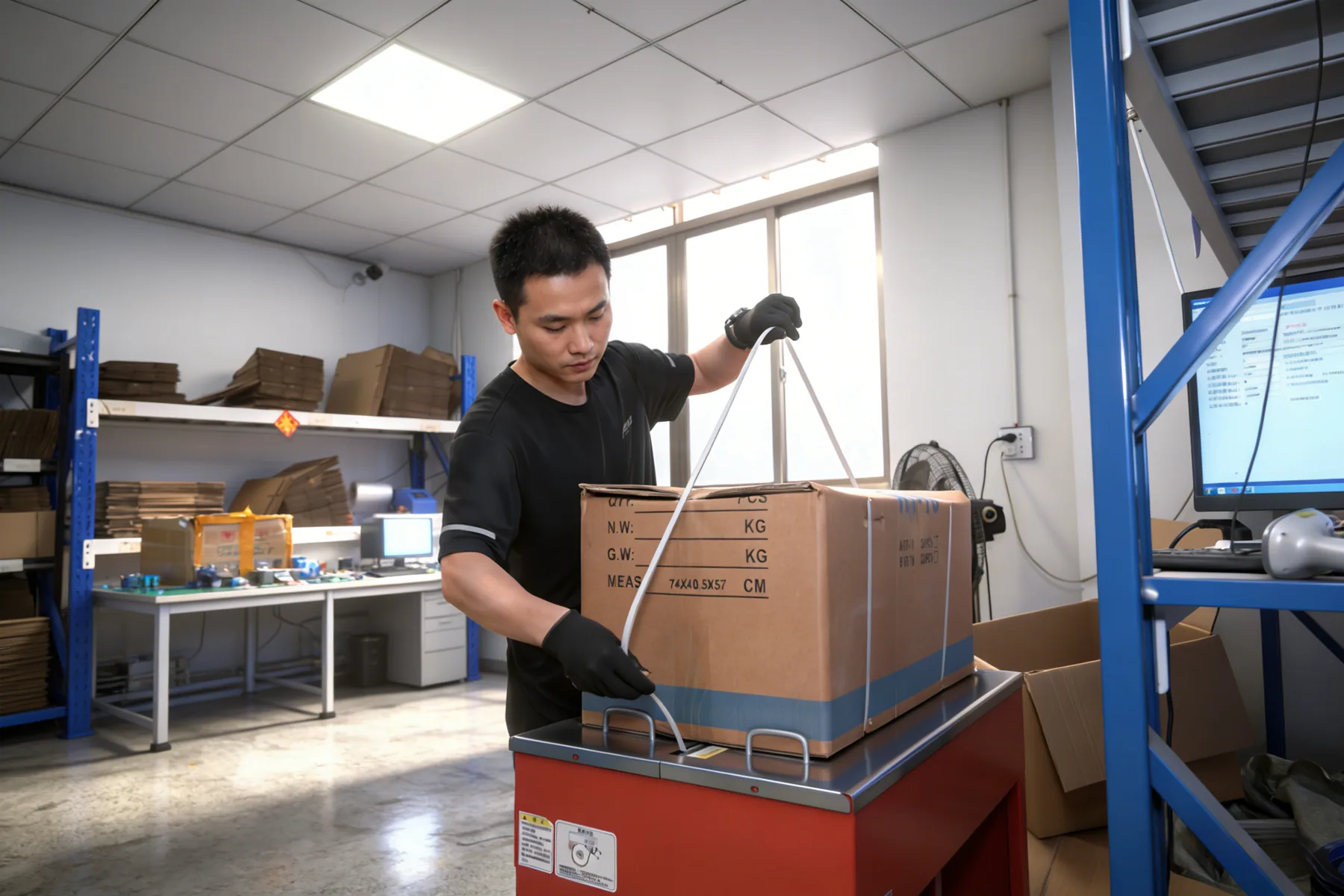 Export packing and shipping