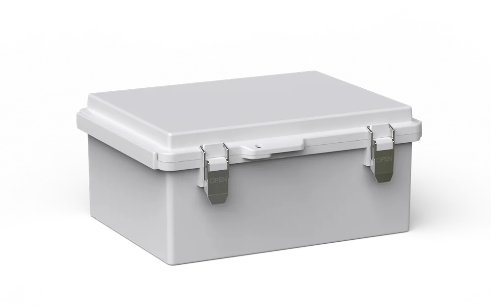 Quick access metal latch waterproof enclosure